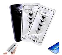 LLELEMAMO Mbffshop Silk Screen Dust-Free Room Tempered Film, Dust-Free Room Without Bubbles for Iphone, Privacy HD Artifact Invisible Protector for iPhone 11-16 Series (Privacy*2,iPhone 14 Pro Max)