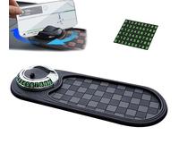 LLELEMAMO Multifunction Car Anti-Slip Mat Auto Phone Holder, Anti Slip Mat Mobile Phone Holder for Car Dashboard with Temporary Parking Numbe Pad for Phones Sunglasses Keys Gadgets (Style 1)