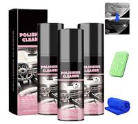 LLELEMAMO Nicetopu Polishing Cleaner, 2025 New 100ml Polish Cleaner for Car Interior, Car Interior Spray, Interior Detailer Spray for Rubber, Leather (3Pcs)