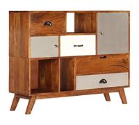 LLEZKBR Armoires et rangements - Buffets et buffets - Buffet - Buffet - 115 x 35 x 86 cm - Bois d'acacia massif