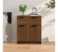 LLEZKBR Armoires et rangements - Buffets et buffets - Buffet - Chêne marron - 60 x 30 x 70 cm - Bois d'ingénierie
