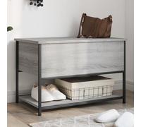 LLEZKBR Bancs de rangement et d'entrée - Banc de rangement - Gris Sonoma - 70 x 42,5 x 47 cm - Bois d'ingénierie