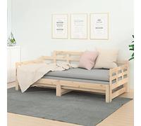 LLEZKBR Beds & Accessories Lit gigogne en pin massif sans matelas 2 x cm
