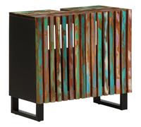 LLEZKBR Ensemble de meubles de salle de bain - Meuble lavabo de salle de bain - 62 x 34 x 58 cm - Bois d'acacia massif