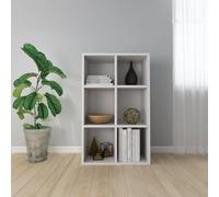 LLEZKBR Étagères, bibliothèques et étagères sur pied - Armoire à livres / buffet - Blanc brillant - 66 x 30 x 98 cm - Bois d'ingénierie