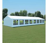 LLEZKBR Home Tools-Chapiteau de jardin PVC 6 x 16 m Blanc
