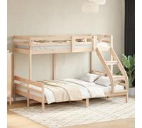 LLEZKBR Lits & Accessoires-Lits et cadres de lit-Lit superposé sans matelas en bois massif 80 x 200/140 x 200 cm
