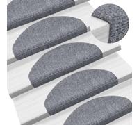 LLEZKBR Maison et jardin, fournitures ménagères, tapis d'escalier auto-adhésifs pour la maison, 5 pièces, gris clair, 65 x 21 x 4 cm, poinçon aiguille