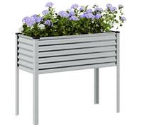 LLEZKBR Maison et jardin, pelouse et jardin, jardinage, pots et jardinières en acier galvanisé 100 x 41 x 90 cm