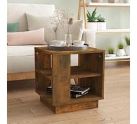 LLEZKBR Tables d'appoint - Table basse - Chêne fumé - 40 x 40 x 43 cm - Bois d'ingénierie