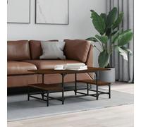 LLEZKBR Tables d'appoint - Table basse - Chêne marron - 100 x 50,5 x 40 cm