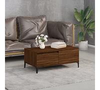 LLEZKBR Tables d'appoint - Table basse - Chêne marron - 90 x 50 x 36,5 cm
