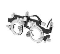 LLF Cadre de lentille optique d'essai optométrie oculaire avec axe cylindrique interchangeable, longueur de branche et repose-nez réglables