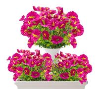 LLFYXM Plante Artificielle Exterieur, Fleur Artificielle Exterieur, Fausse Fleur Résistante UV, Fleurs Artificielles Deco, Gloire du Matin pour Decoration Balcon Jardin Porche (6 Bouquet)