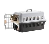 LLGJ - Transporteur de voyage pour animaux de compagnie pour chiens/chats avec côtés rigides pour animaux jusqu'à 6,4 kg, approuvé par les compagnies aériennes/route, couleur café