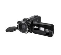 LLGTFQ 30MP 4K HD Caméscope Professionnel Vlog Caméra Vidéo Vision Nocturne Écran Tactile 18X Zoom Numérique avec Microphone Objectif pour Le Streaming(Camcorder)