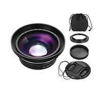 LLGTFQ 30MP 4K HD Caméscope Professionnel Vlog Caméra Vidéo Vision Nocturne Écran Tactile 18X Zoom Numérique avec Microphone Objectif pour Le Streaming(Lens)