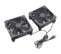 LLHCF 1 ensemble 12025 USB 12025 Ventilateur de refroidissement à double roulement à huile pour routeur et appareils de bureau avec filet de protection ventilateur de refroidissement de bureau
