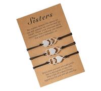 LLHCF 1 ensemble de bracelets tressés faits à la main en fil de coton réglable pour diverses occasions
