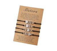 LLHCF 1 ensemble de bracelets tressés faits à la main en fil de coton réglable pour diverses occasions