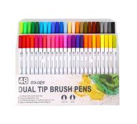 LLHCF 36/48/60/72/100 marqueurs à double extrémité, aquarelle, pinceau, feutre, fournitures d'art pour enfants et adultes