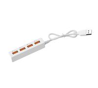 LLHCF 4 ports USB 2.0 mâle vers femelle câble adaptateur d'alimentation convertisseur USB 2.0 mâle vers USB femelle répartiteur pour téléphone USB Splitter avec adaptateur d'alimentation