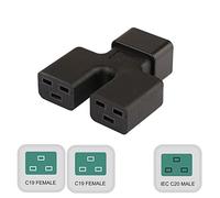 LLHCF Adaptateur d'alimentation C20 vers C19 - Cordon d'extension d'ordinateur - Adaptateurs d'alimentation CA - Plusieurs connecteurs C19 - Convertisseur de rechange