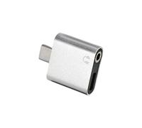 LLHCF Adaptateur de charge USB C avec convertisseur de type port audio de 3,5 mm pour une alimentation rapide et sans perte - Double port USB et adaptateur de charge