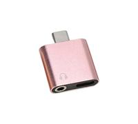 LLHCF Adaptateur de charge USB C avec convertisseur de type port audio de 3,5 mm pour une alimentation rapide et sans perte - Double port USB et adaptateur de charge