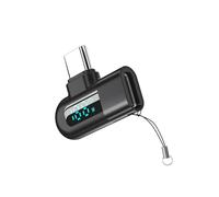 LLHCF Adaptateur d'extension USB C femelle vers mâle 120 W avec affichage LED pour charger 480 Mbps adaptateur de transfert de données de type C
