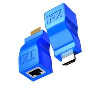LLHCF Adaptateur HDTV vers RJ45 Répéteurs de réseau HDTV Extender pour longue distance Transmission 1080p à l'aide d'un câble Cat5/6