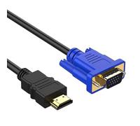 LLHCF Adaptateur HDTV vers VGA 1080p pour ordinateur portable, PC, moniteur, projecteur HDTV vers câble VGA