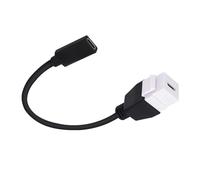 LLHCF Adaptateur Keystone USB C de type C - Câble d'insertion 10 Gbit/s femelle vers femelle - Extension pour plaque murale - Panneau de sortie de panneau de 20 cm