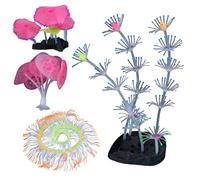 LLHCF Aquarium Paysage Herbe Fluorescence Aquariums Décorations Art Terrarium Habitat Ornements Photo Props