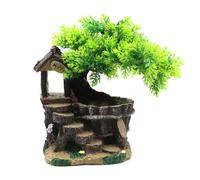 LLHCF Aquariums Paysage Pin Tree House Fish Tanks Aménagement paysager pour l'élevage de crevettes Ornements paysagers Artisanat ancien