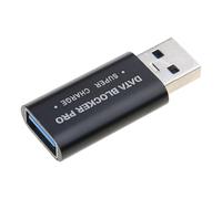 LLHCF Blocage de données USB pour un chargement sécurisé en aluminium - Chargement rapide USB A vers USB-A - Dispositif de blocage de données - Accessoires de câble numérique