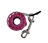 LLHCF Bobine de doigt de plongée en alliage d'aluminium avec crochet à double extrémité Équipement de grotte durable