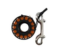 LLHCF Bobine de doigt de plongée en alliage d'aluminium avec crochet à double extrémité Équipement de grotte durable