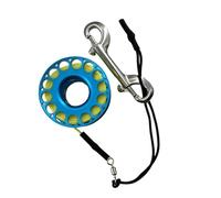 LLHCF Bobine de doigt de plongée en alliage d'aluminium avec crochet à double extrémité Équipement de grotte durable