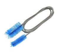 LLHCF Brosse de nettoyage flexible à double extrémité en acier inoxydable pour tuyau d'eau et tuyau d'air 154,9 cm