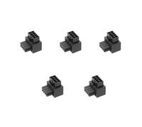 LLHCF Carte mère de bureau CPU 8 broches Adaptateur d'alimentation 8 broches vers 8 broches Connecteur de direction assistée 90 ° Adaptateur longue durée