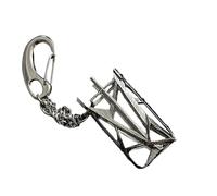 LLHCF Chaîne amovible style gothique punk et support en métal pour un transport quotidien Porte-clés Streetwear Accessoire en métal, a, taille unique