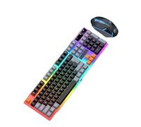 LLHCF Clavier de jeu filaire et clavier mécanique rétroéclairé à LED 1600 DPI Accessoires PC