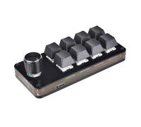 LLHCF Clavier macro programmable à 8 touches - Clavier mécanique de jeu avec bouton - Clavier de jeu remplaçable à chaud