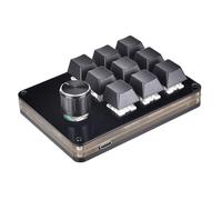 LLHCF Clavier macro programmable à 9 touches - Clavier de jeu mécanique avec bouton - Clavier de jeu à chaud
