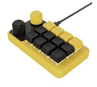 LLHCF Clavier macros mécanique 12 touches avec éclairage RVB Raccourci programmable et câble de type C inclus