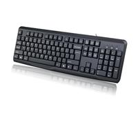 LLHCF Clavier mince 104Keys de fil USB résistant à l'eau pour les entreprises et l'environnement industriel claviers de réponse rapide