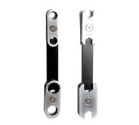 LLHCF Clé de réparation automobile à combinaison manuelle réglable à extrémité ouverte portable rotative à 360 degrés Poignée ergonomique en acier au carbone Outil multifonction