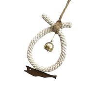 LLHCF Cloches de porte décoratives bohèmes à suspendre au mur - Poisson fait à la main - Décoration pour chambre à coucher, décoration d'intérieur, décoration de voiture tissée