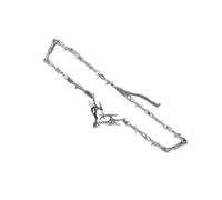 LLHCF Collier avec pendentif en forme de cœur creux avec accents d'épine et de flamme pour festival de musique de mode, chaîne de clavicule subculturelle, taille unique, Comme décrit, Comme décrit.